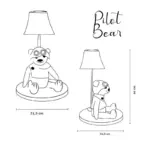 Charles the bear table lamp children's room lighting