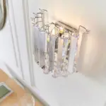 Chrome Effect Crystal Droplets Wall Light