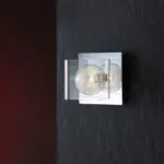 Chrome Glass Filaments Wall Light