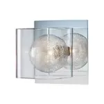 Chrome Glass Filaments Wall Light