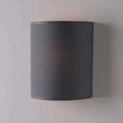 Classic Black Fabric Wall Light