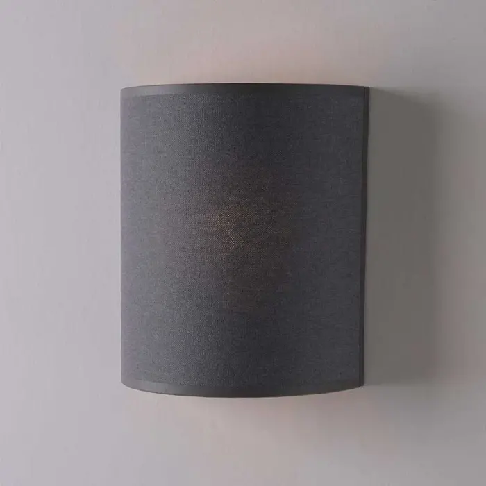 Classic Black Fabric Wall Light