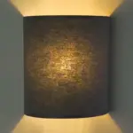 Classic Black Fabric Wall Light