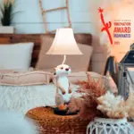 Eddie the meerkat table lamp children's room lighting