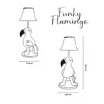 Funky the Flamingo floor lamp children's room lighting