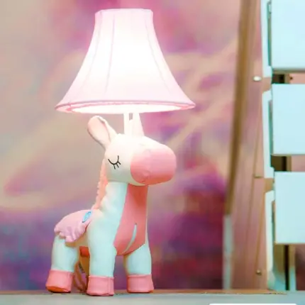 Luna the unicorn table lamp children's room lighting