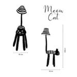 Meow the cat floor lamp children's room lighting