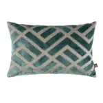 Sage Lavish Cut Velvet Cushion