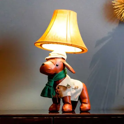 Scout the hunting dog table lamp children's room lighting