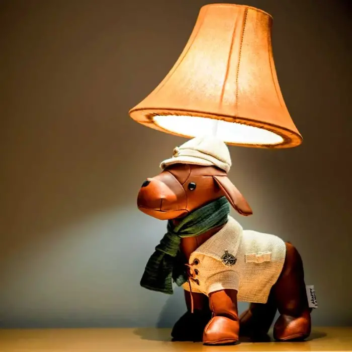 Scout the hunting dog table lamp children's room lighting