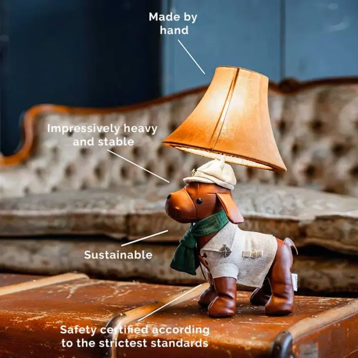 Scout the hunting dog table lamp children's room lighting