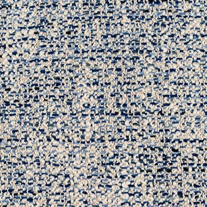 Textured Blue Boucle Fabric Cushion