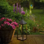 Black Outdoor Rechargeable Lantern