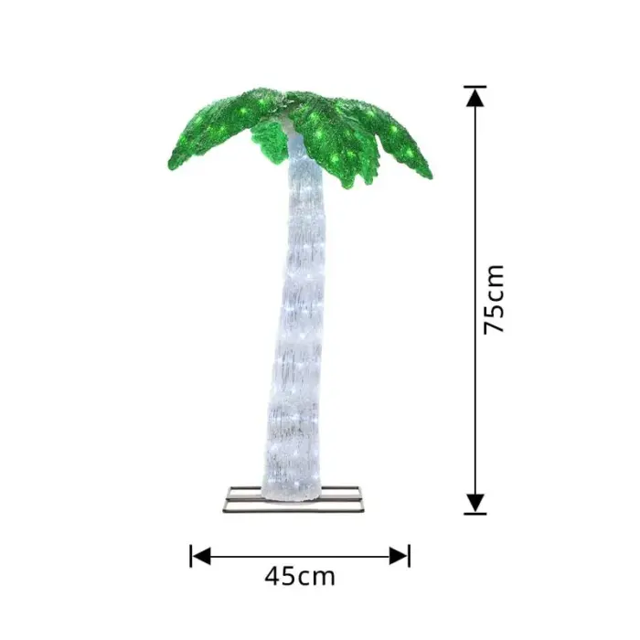 LED Acrylic Palm Tree Garden Decoration