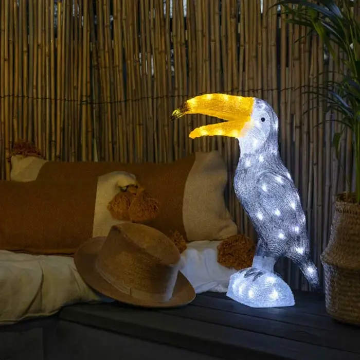 LED Acrylic Toucan Garden Decoration