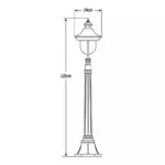 Stainless Steel Lamp Post Light Black