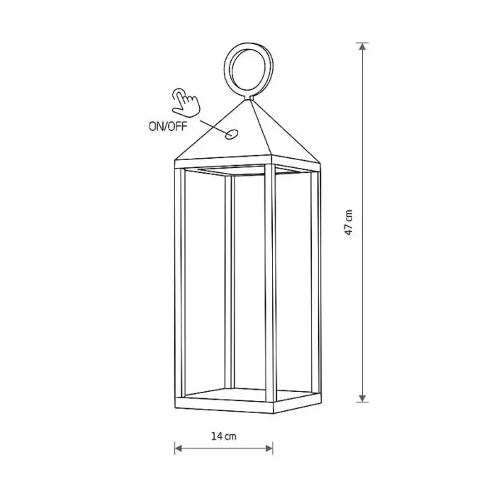 White Outdoor Rechargeable Lantern