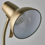 Antique Brass Task Table Lamp With USB Port