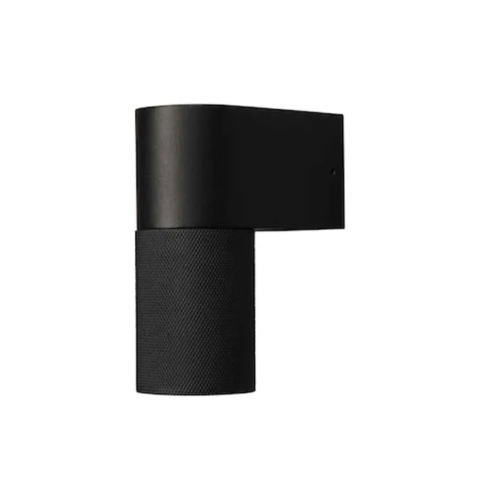 Black down outdoor wall light for patio, entrance and garden areas