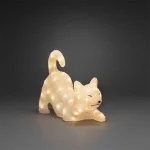 LED Acrylic Laying Cat Garden Decoration