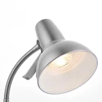 Satin Nickel Task Table Lamp With USB Port