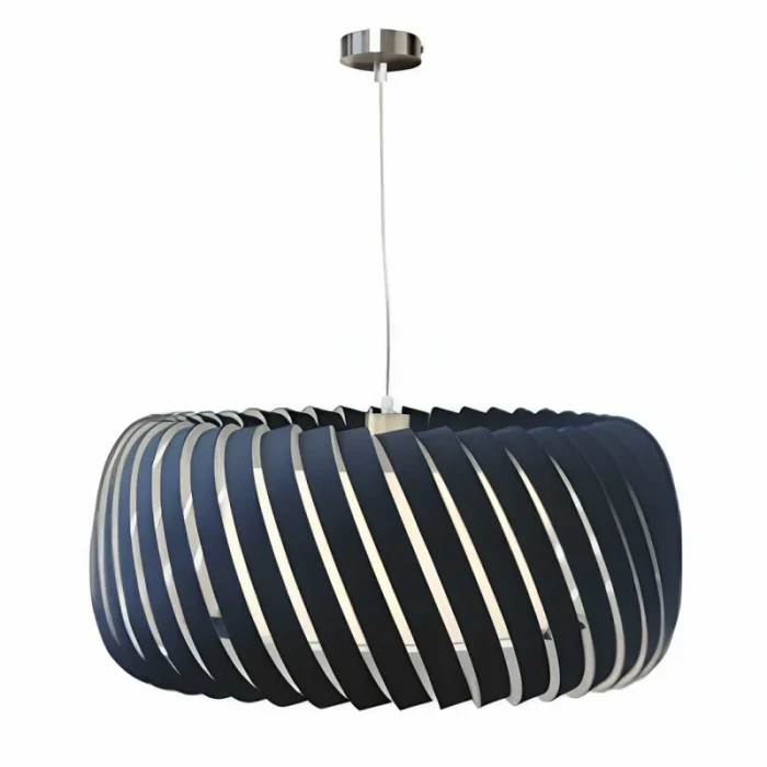 Navy Velvet Shade Pendant Light