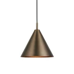 Single pendant light in antique bronze finish