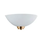 Wall light in brushed brass finish