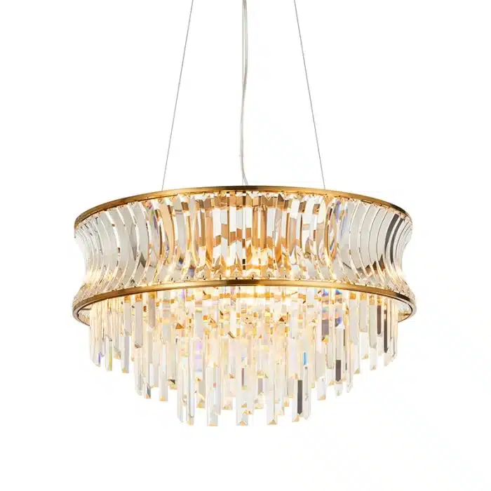 Brushed Warm Brass Chandelier Pendant Light