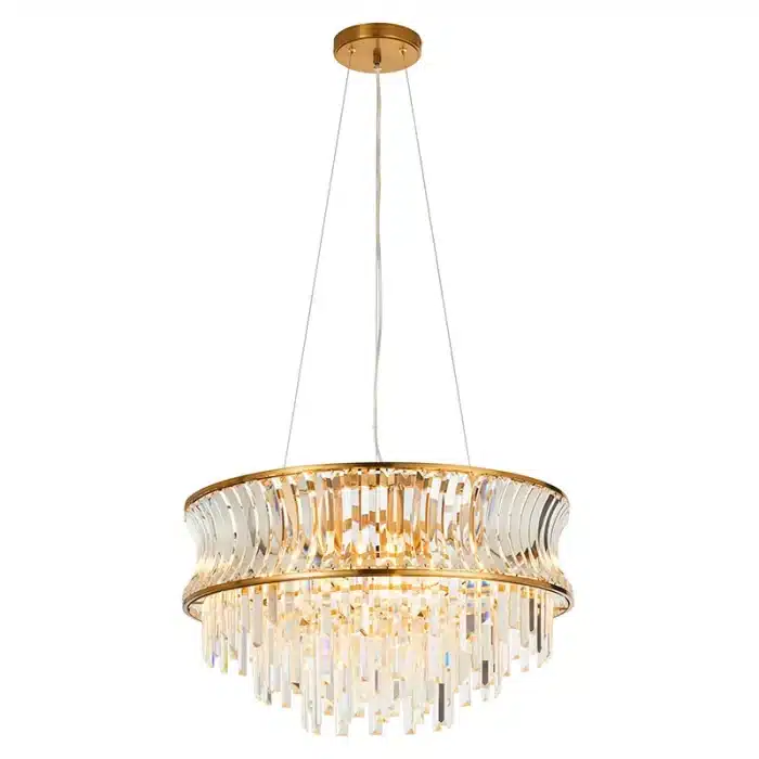 Brushed Warm Brass Chandelier Pendant Light