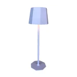 Blue touch control rechargeable table lamp for indoor and outdoor use