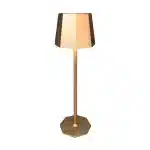 Gold touch control rechargeable table lamp for indoor and outdoor use