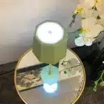 Green touch control rechargeable table lamp for indoor and outdoor use