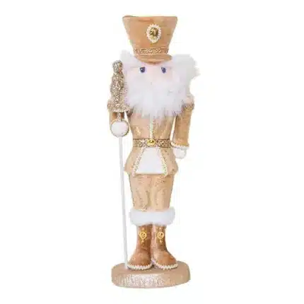 Champagne Nutcracker Soldier Christmas Decoration Figurine