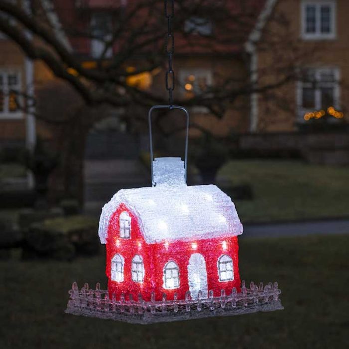 LED Bird Feed House With Timer Christmas Decoration