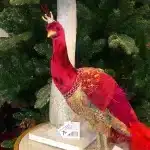 Peacock Indoor Christmas Decoration Figurine