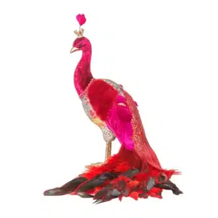 Peacock Indoor Christmas Decoration Figurine