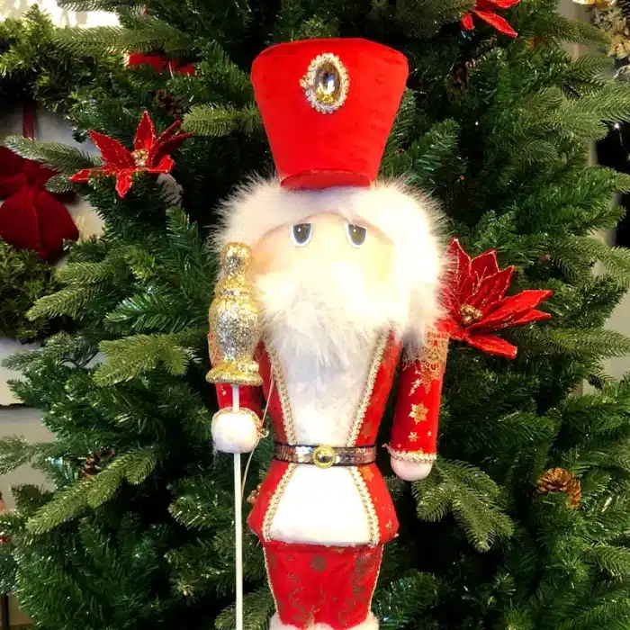 Red Nutcracker Soldier Christmas Decoration Figurine