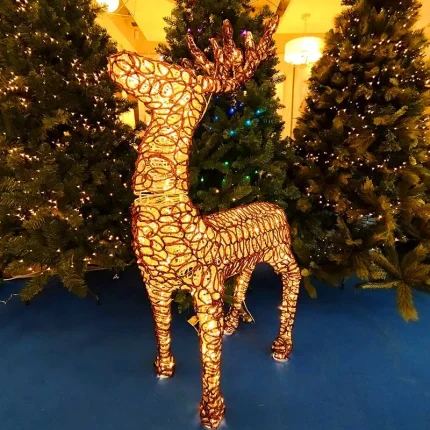 Standing LED Reindeer Outdoor Christmas Decoration