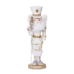 White Nutcracker Soldier Christmas Decoration Figurine