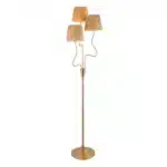 Aged Brass Wriggle Shaped Floor Lamp