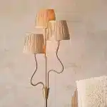 Aged Brass Wriggle Shaped Floor Lamp