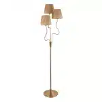 Aged Brass Wriggle Shaped Floor Lamp