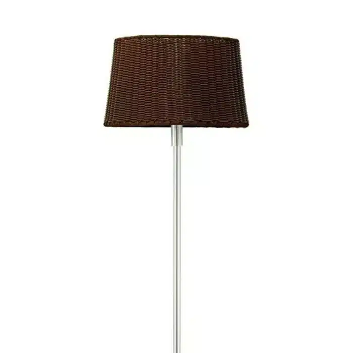 Brown Shade Outdoor Floor Lamp