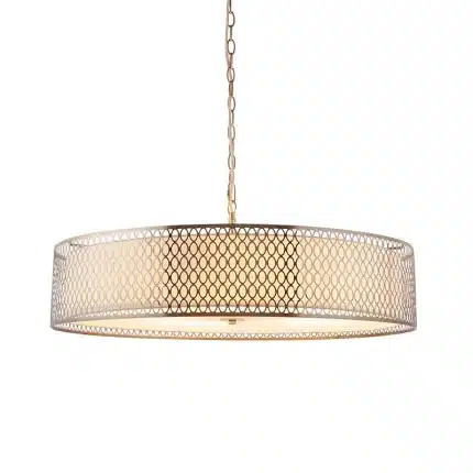 Circular Grand Satin Nickel Pendant Light