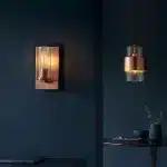 Copper Hammered Wall Light