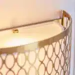 Gold Plated Curved Wall Light