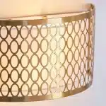 Gold Plated Curved Wall Light