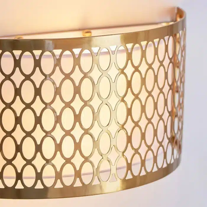 Gold Plated Curved Wall Light