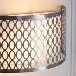 Satin Nickel Curved Wall Light